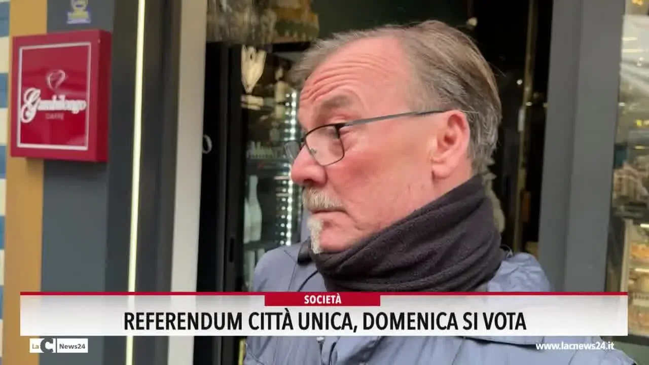 Referendum città unica Cosenza, domenica si vota