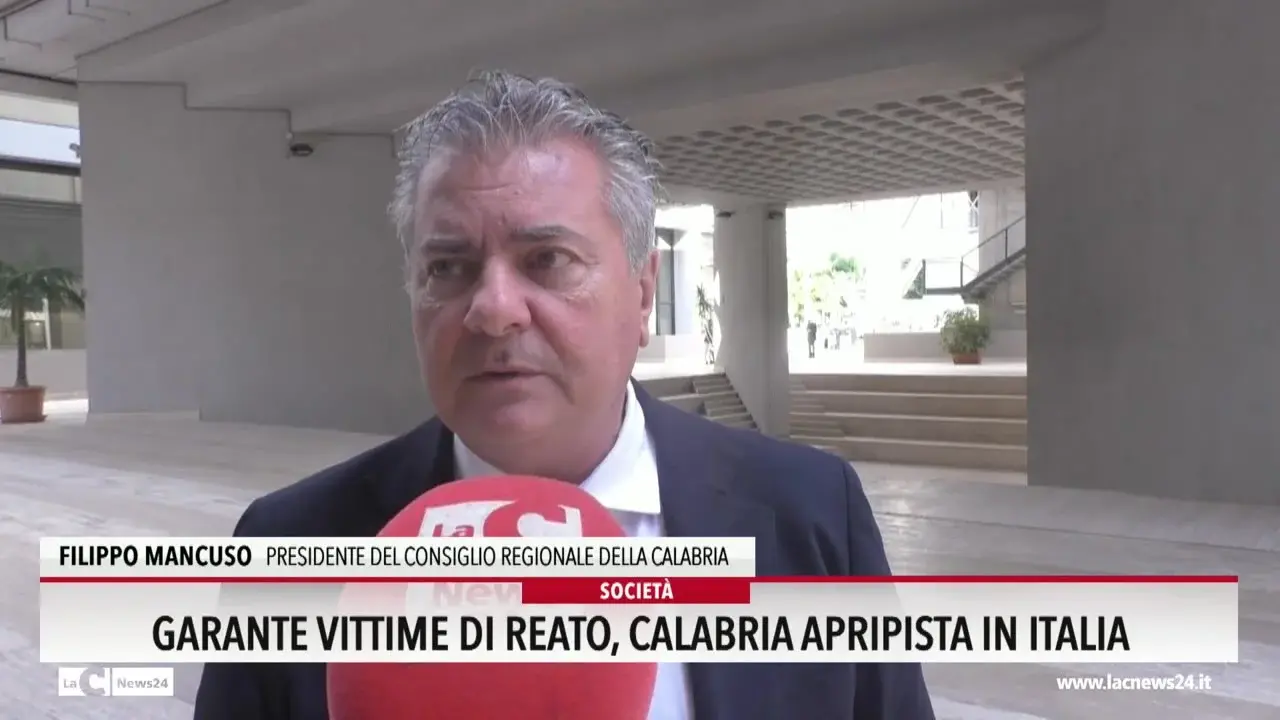 Garante vittime di reato, Calabria apripista in Italia