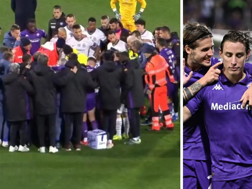 Serie A, terrore in campo: Fiorentina-Inter sospesa dopo un malore di Bove. Il calciatore ricoverato in Terapia intensiva