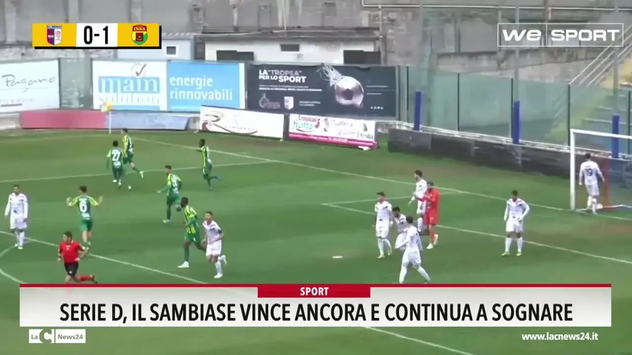 Serie D, il Sambiase vince ancora e continua a sognare