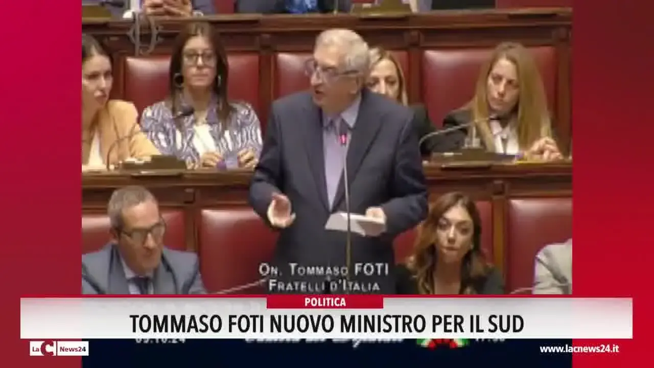 Tommaso Foti nuovo ministro per il Sud