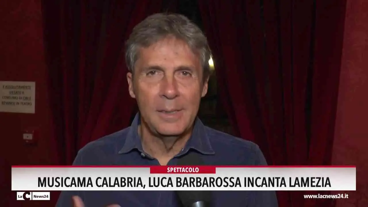 MusicAma Calabria, Luca Barbarossa incanta Lamezia