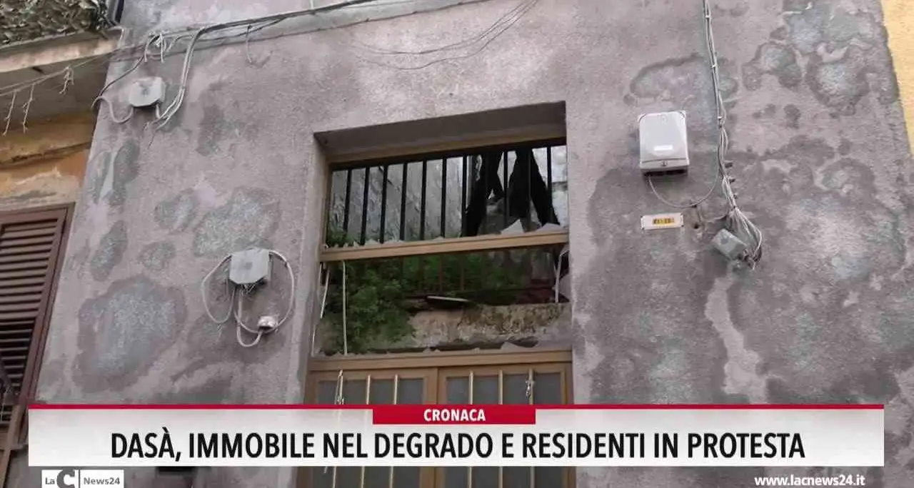 Dasà, immobile nel degrado e residenti in protesta