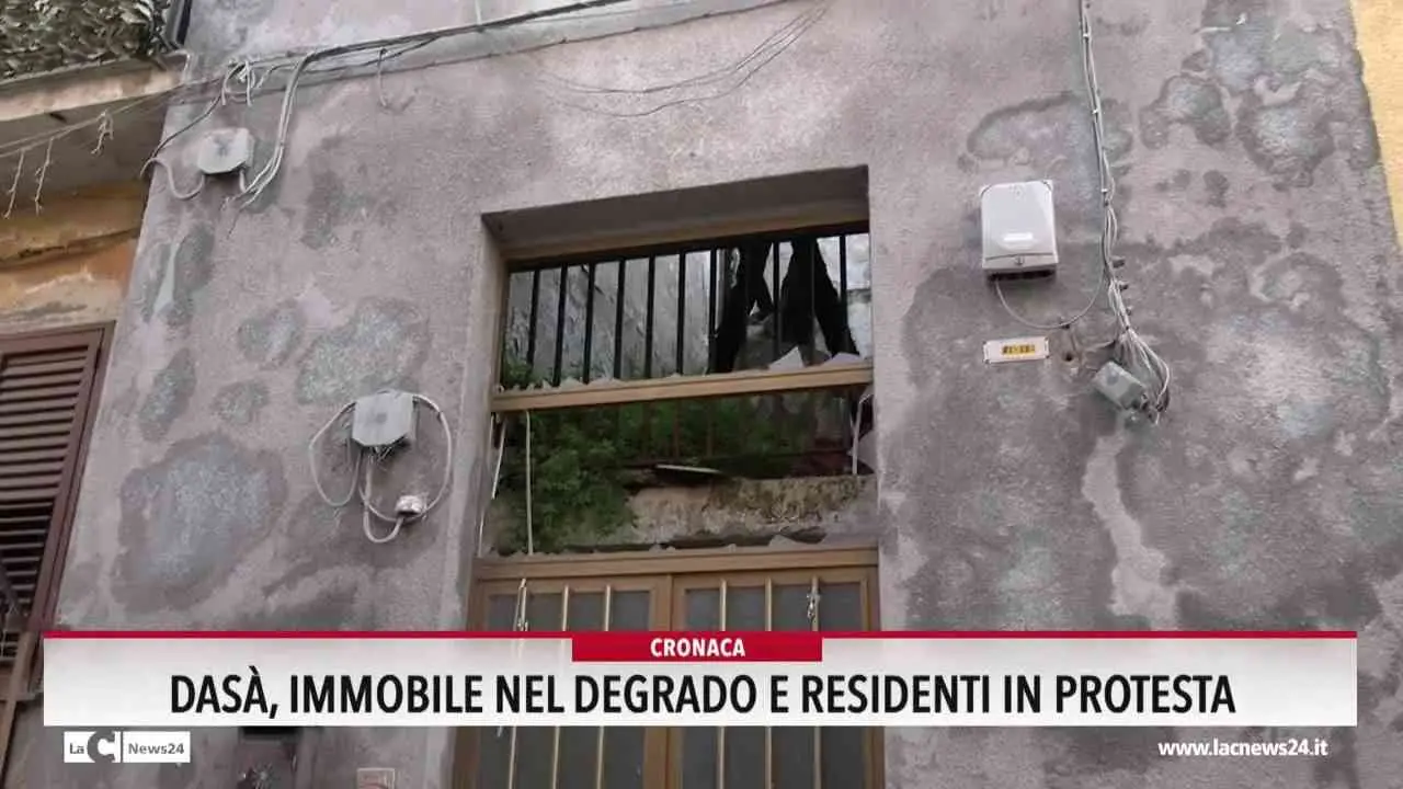 Dasà, immobile nel degrado e residenti in protesta