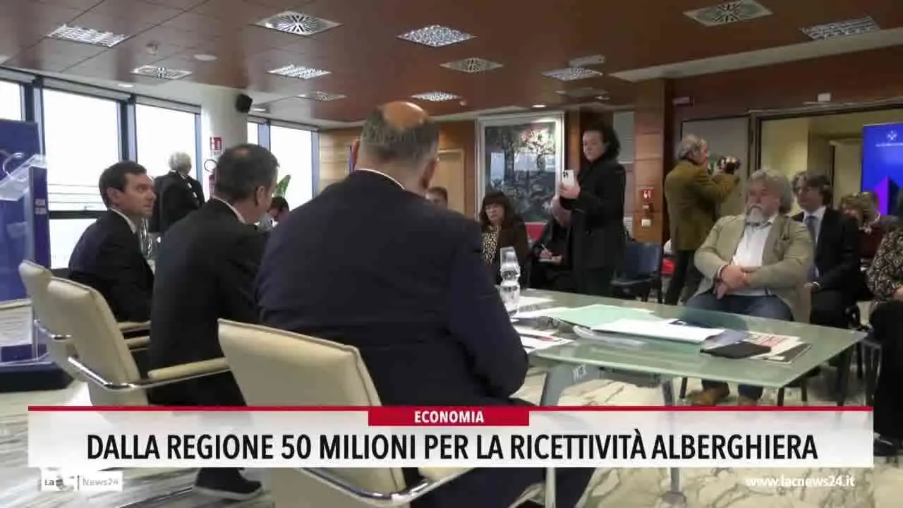 Dalla Regione 50 milioni per la ricettività alberghiera