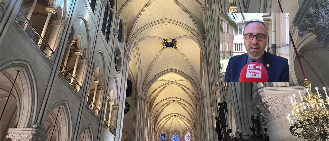 Rinasce la cattedrale di Notre-Dame dopo l’incendio,\u00A0l'architetto calabrese a capo del cantiere digitale di restauro: «Contaminazione di saperi straordinaria»\n