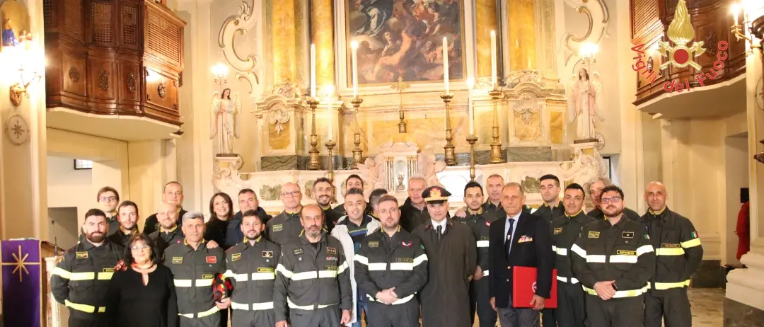 Catanzaro, i vigili del fuoco in festa per la giornata dedicata alla loro patrona Santa Barbara\n