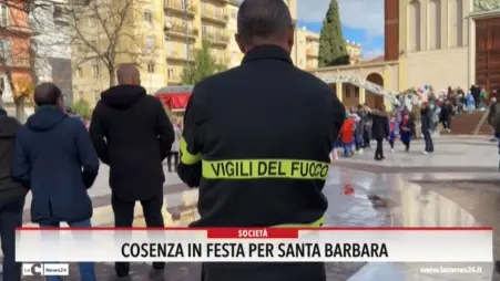 Cosenza, vigili del fuoco in festa per Santa Barbara