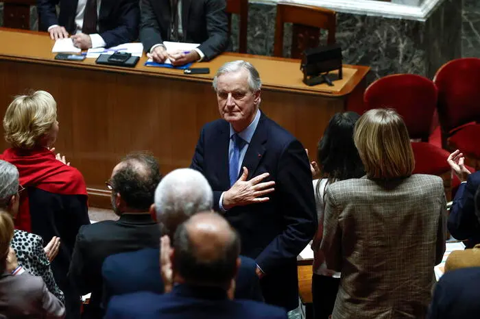 <p>Michel Barnier (foto Ansa)</p>\\n , EPA