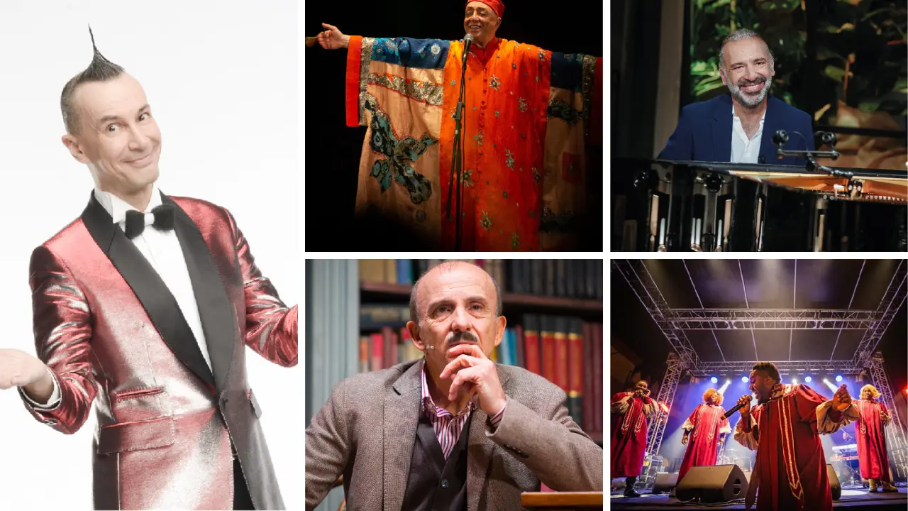 <p>Alcuni dei personaggi che saliranno sul Palco del Politeama nella stagione 2024-2025</p>\\n