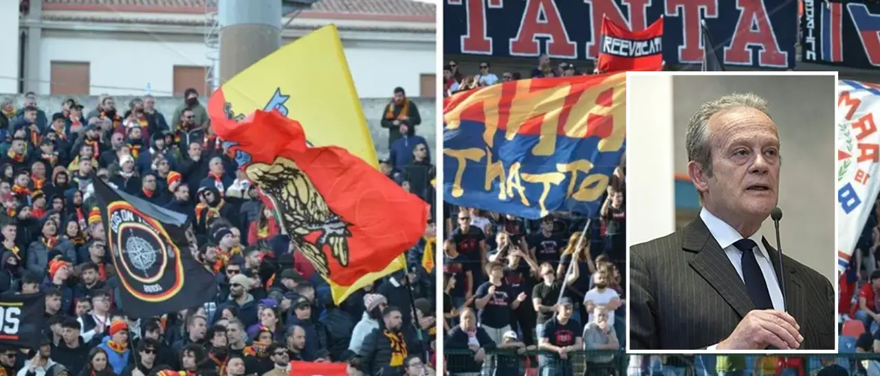 Cosenza-Catanzaro, il derby è un caso politico. Antoniozzi non vuole gli ultrà giallorossi al San Vito-Marulla, dal capoluogo: «Sì alla trasferta»