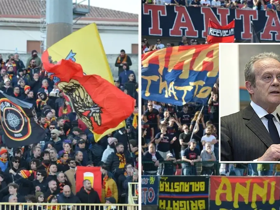 Cosenza-Catanzaro, il derby è un caso politico. Antoniozzi non vuole gli ultrà giallorossi al San Vito-Marulla, dal capoluogo: «Sì alla trasferta»