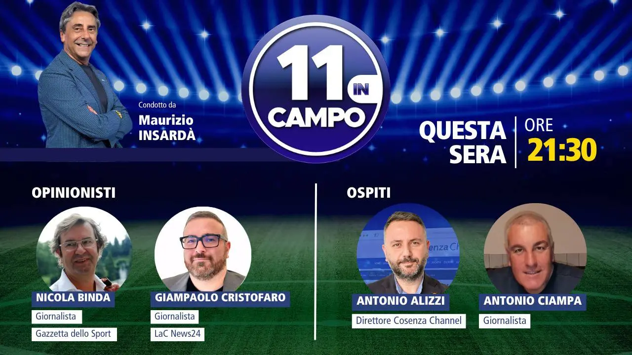 Nuova puntata di “11 in Campo”, la 16esima giornata di Serie B ai raggi X su LaC Tv: appuntamento alle 21.30