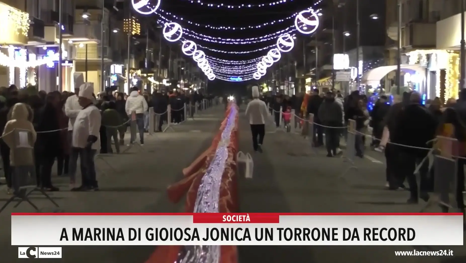 A Marina di Gioiosa Jonica un torrone da record