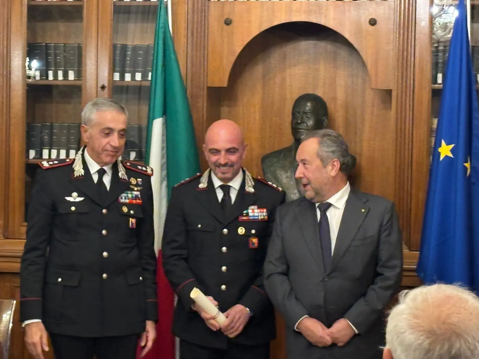 Il tenente colonnello Marco Montemagno insignito dell’Ordine al merito della Repubblica