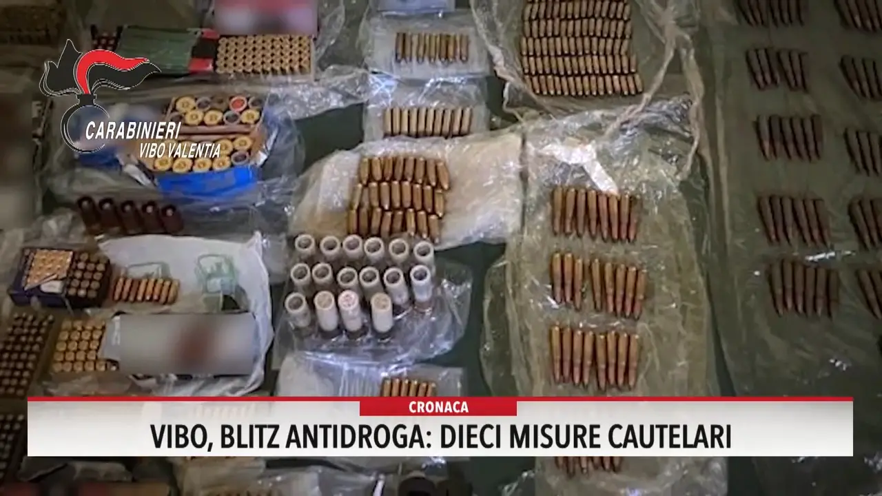 Blitz antidroga a Vibo, dieci misure cautelari