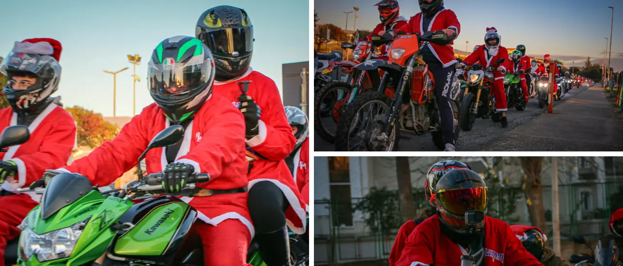 Babbo Natale mette da parte la slitta e sale in sella a una moto: solidarietà\u00A0e sicurezza nell’evento organizzato a Lamezia\n