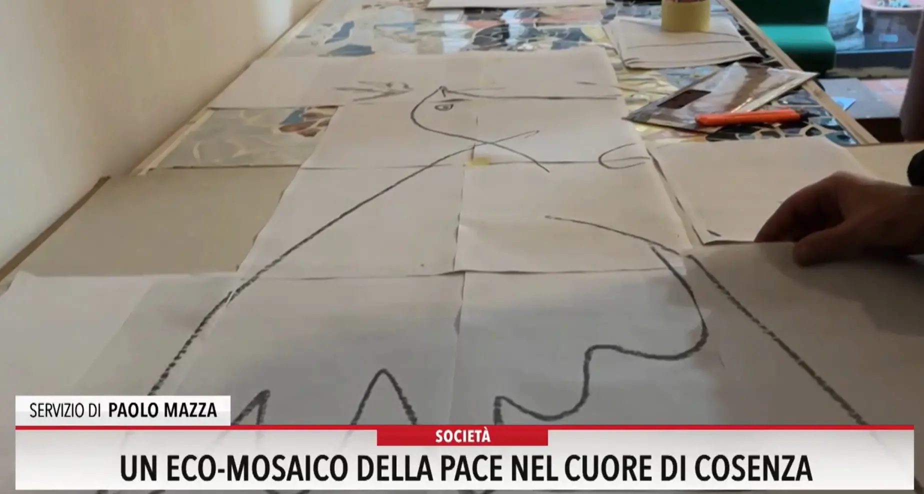 Un eco mosaico della pace nel cuore di Cosenza