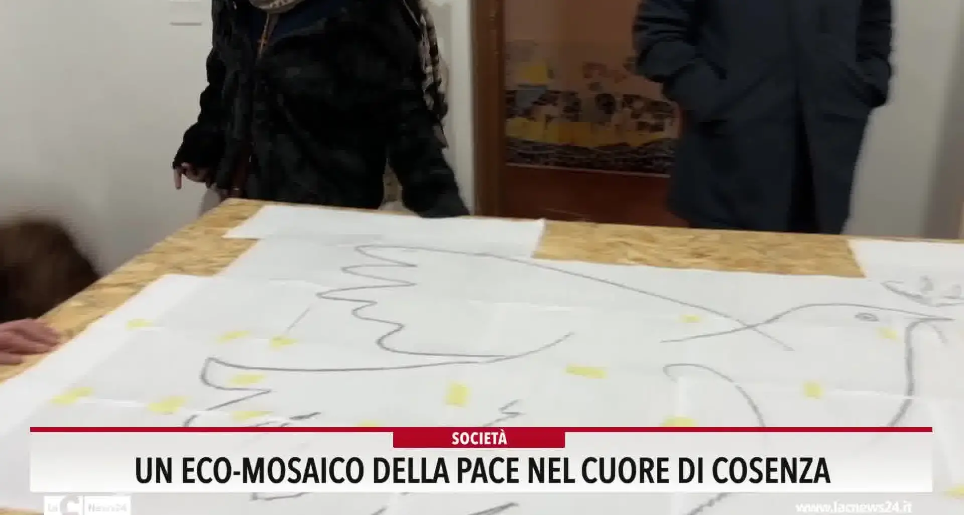 Un eco-mosaico della pace nel cuore di Cosenza