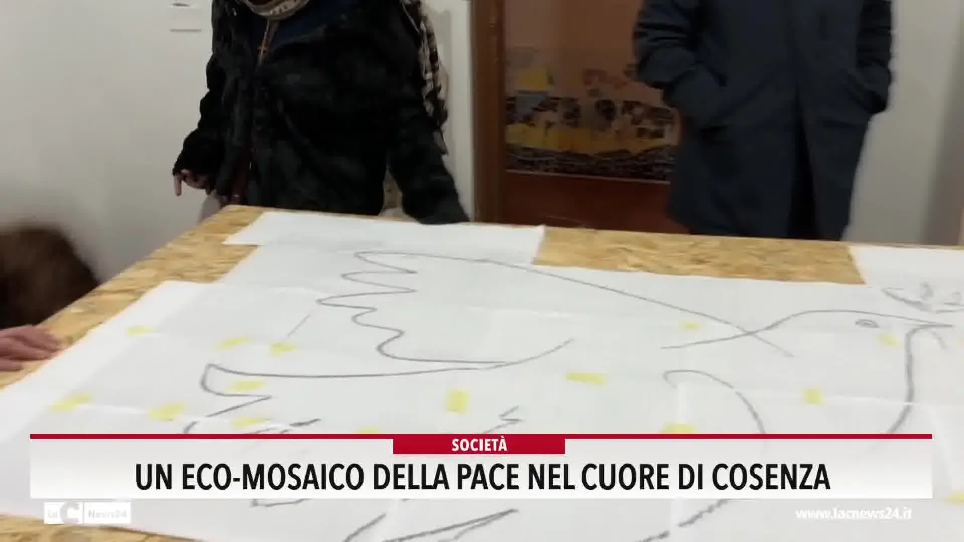 Un eco-mosaico della pace nel cuore di Cosenza