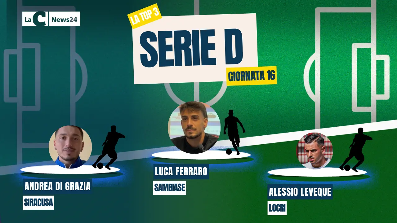 Serie D, Di Grazia stende la Vibonese e lancia il Siracusa in fuga. Ferraro (Sambiase) e Leveque (Locri) gli altri protagonisti dello scorso weekend