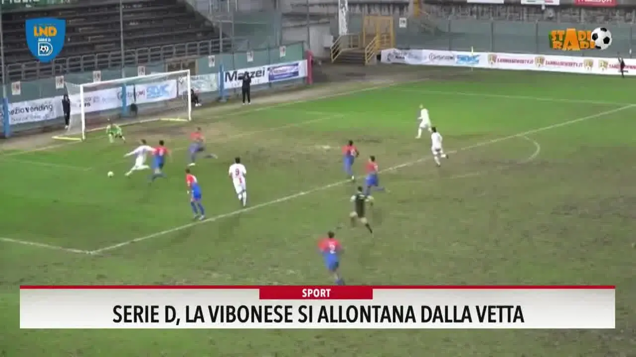 Serie D, la Vibonese si allontana dalla vetta