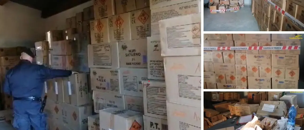 Botti di Capodanno, a Corigliano Rossano sequestrati 2 milioni di fuochi di artificio\n