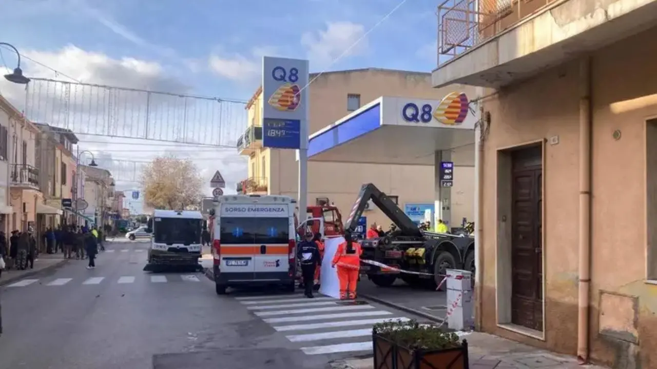 Il luogo dell\\'incidente a Sorso nel Sassarese