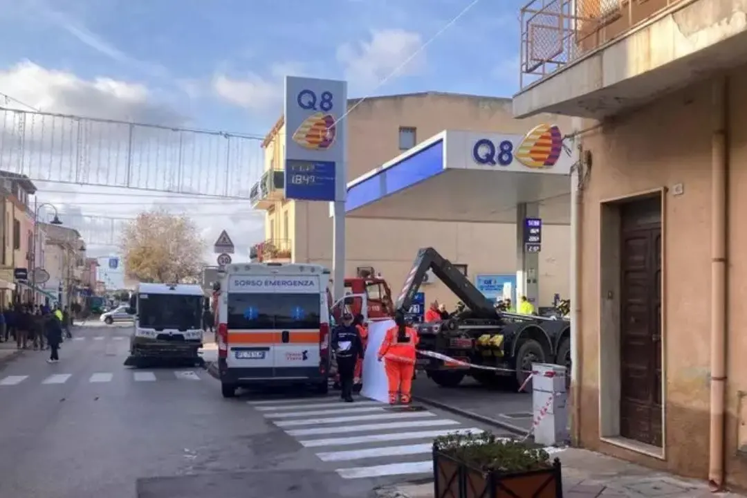 Il luogo dell\\'incidente a Sorso nel Sassarese