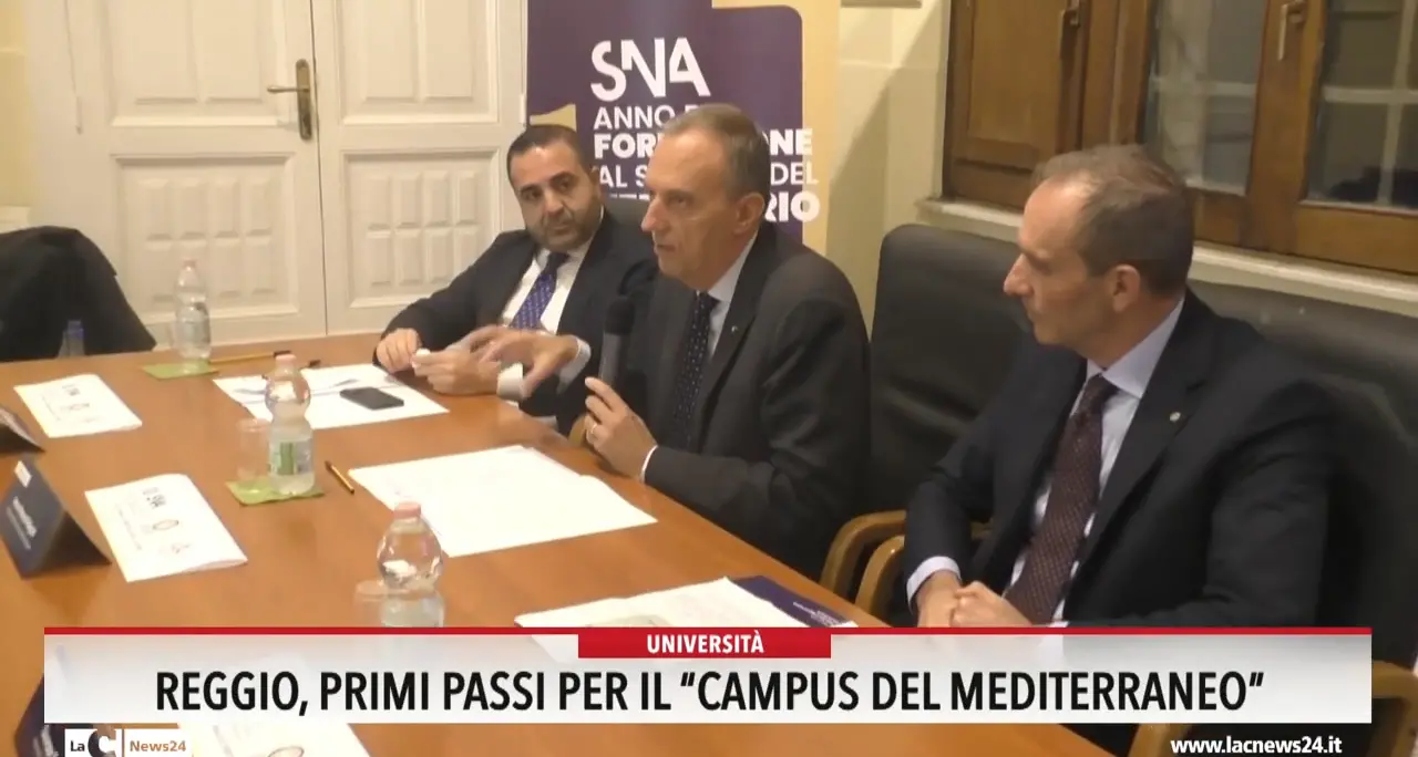 Reggio, primi passi per il Campus del Mediterraneo