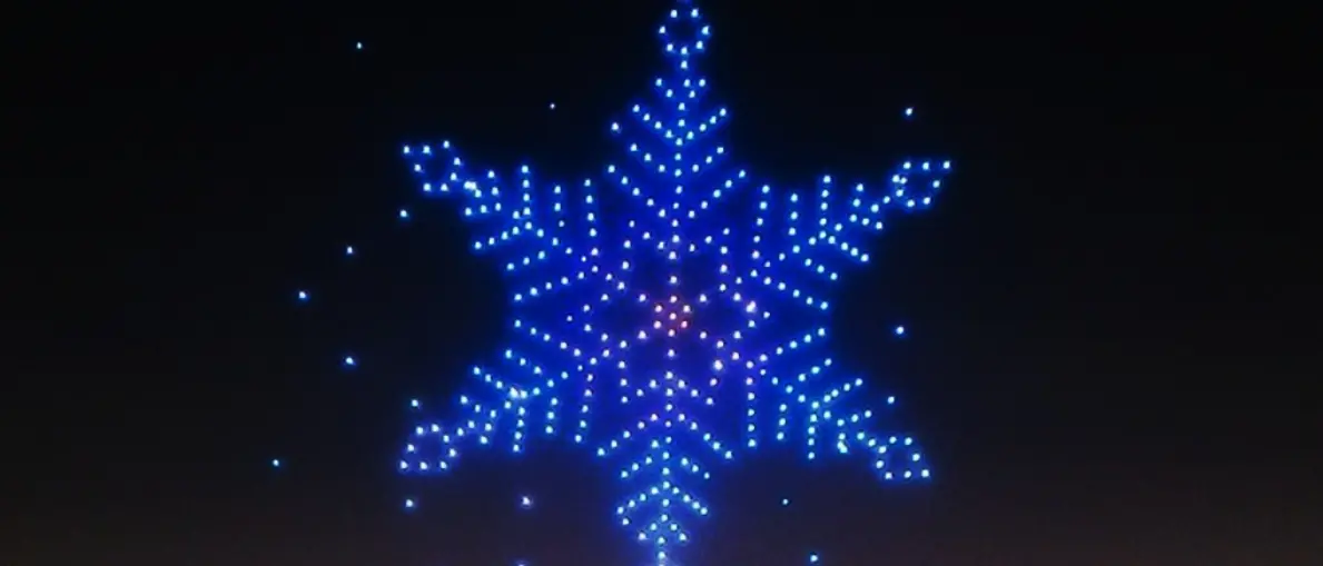 Droni luminosi e coreografie in cielo: a Reggio Calabria uno spettacolo che unisce l’arte alla tecnologia\n