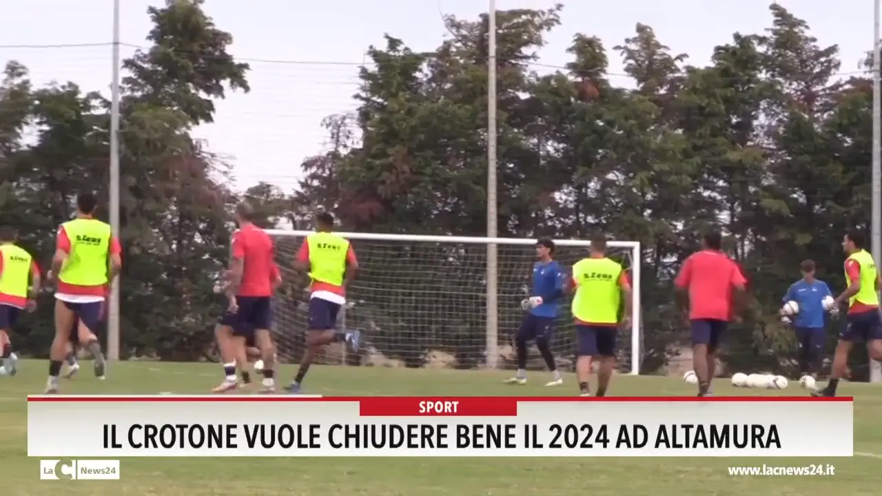 Il Crotone vuole chiudere bene il 2024 ad Altamura