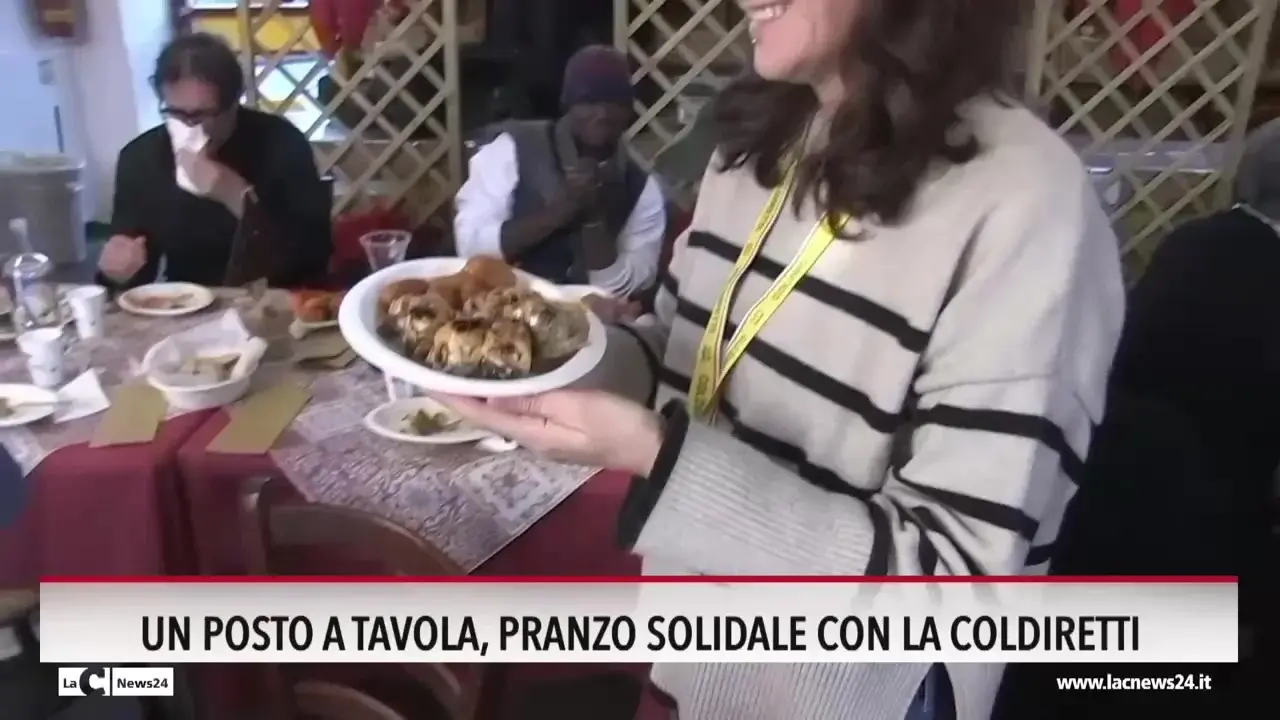 Un posto a tavola, pranzo solidale con la Coldiretti