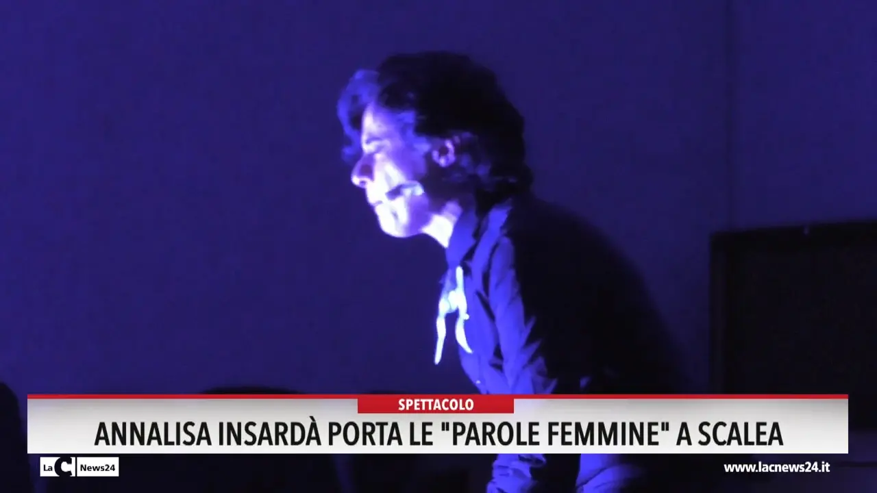 Annalisa Insardà porta le \"parole femmine\" a Scalea