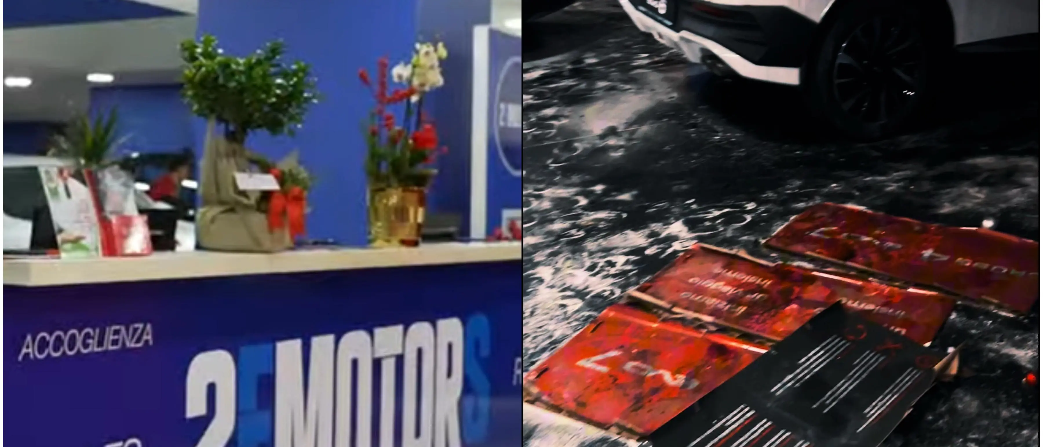 Reggio, l’autosalone in fiamme pochi giorni dopo l’inaugurazione. Il titolare:\u00A0«Ripartiamo più forti di prima»\n