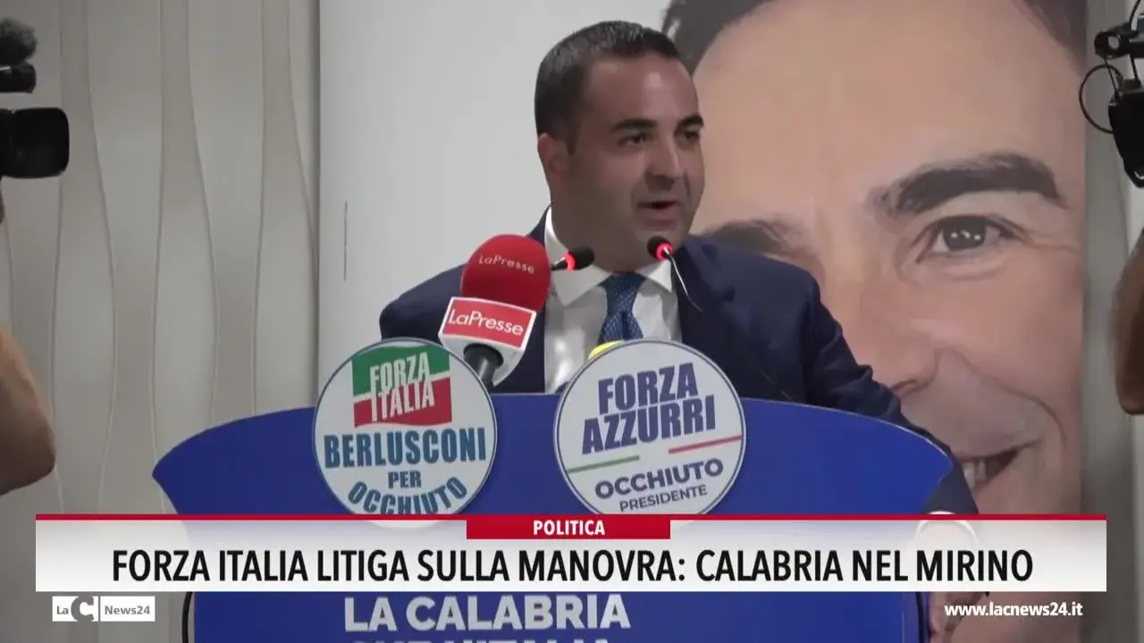 Forza Italia litiga sulla Manovra, Calabria nel mirino