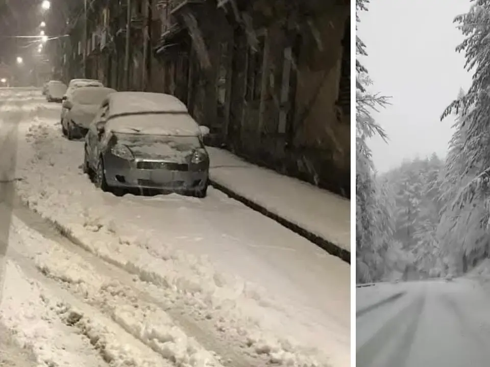 Vigilia di Natale coi fiocchi in Calabria, monti imbiancati e neve anche a bassa quota: ecco dove