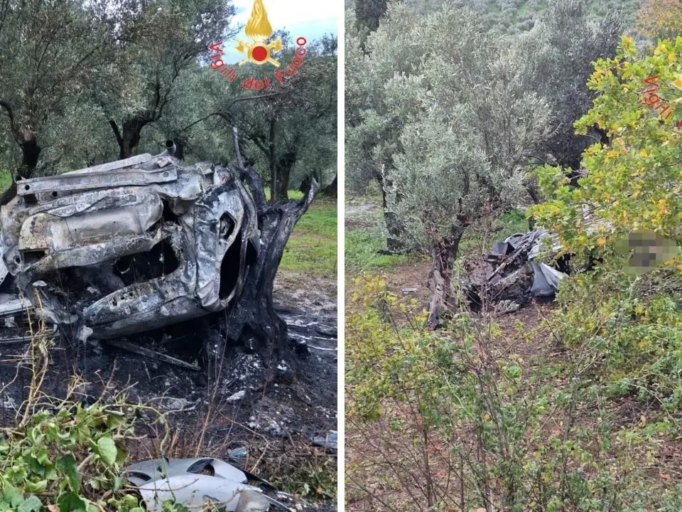 Tragedia nel Catanzarese, auto finisce fuori strada e prende fuoco: morte due ragazze intrappolate nella vettura, avevano 17 e 18 anni