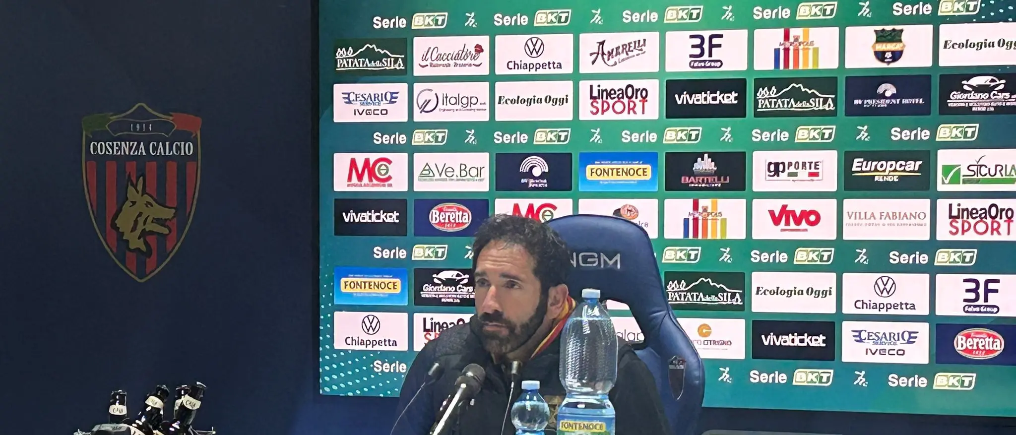 Cosenza-Catanzaro 1-1, Caserta: «Abbiamo sbagliato la gestione della gara»