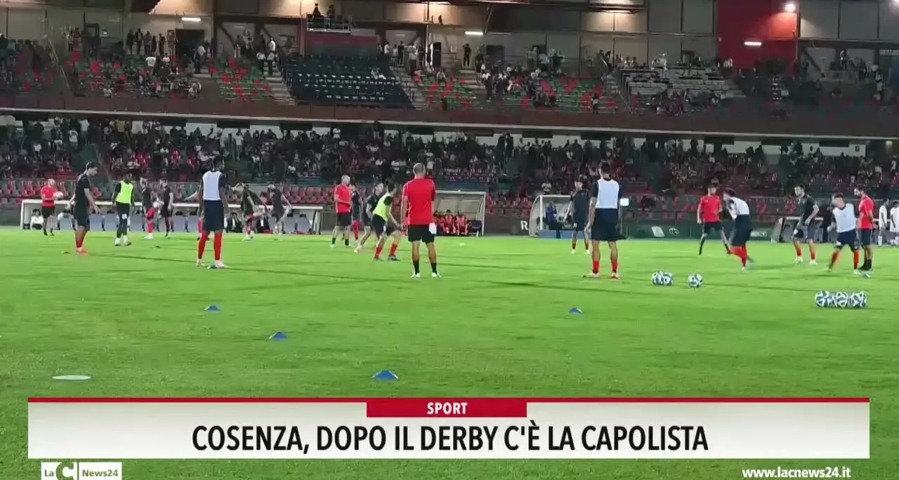 Cosenza, dopo il derby c'è la capolista