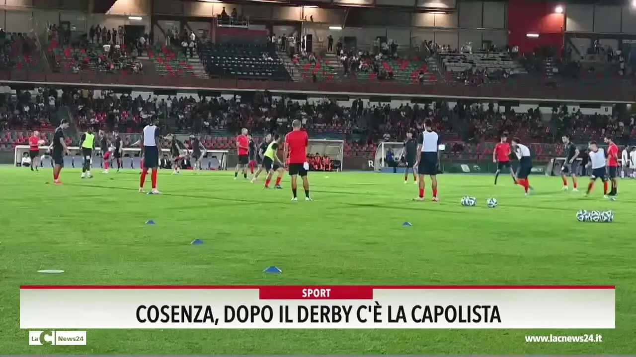 Cosenza, dopo il derby c'è la capolista