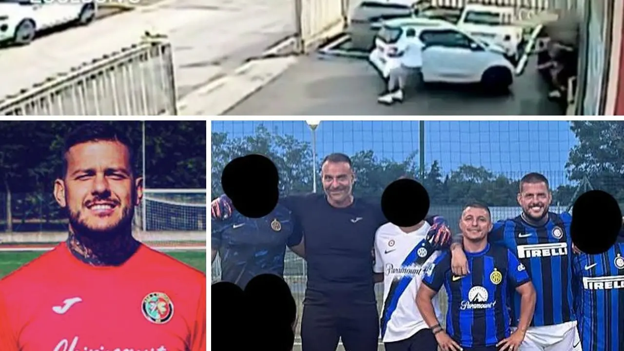 <p>Sopra, un frame del video&nbsp;dell&#39;omidicio di Antonio Bellocco. Sotto, da sinistra: Marco Ferdico ai tempi in cui giocava a calcio in Eccellenza e la foto dell&#39;ultima partitella prima del delitto del settembre 2024 (si vedono Beretta, Bellocco e Ferdico)</p>\\n