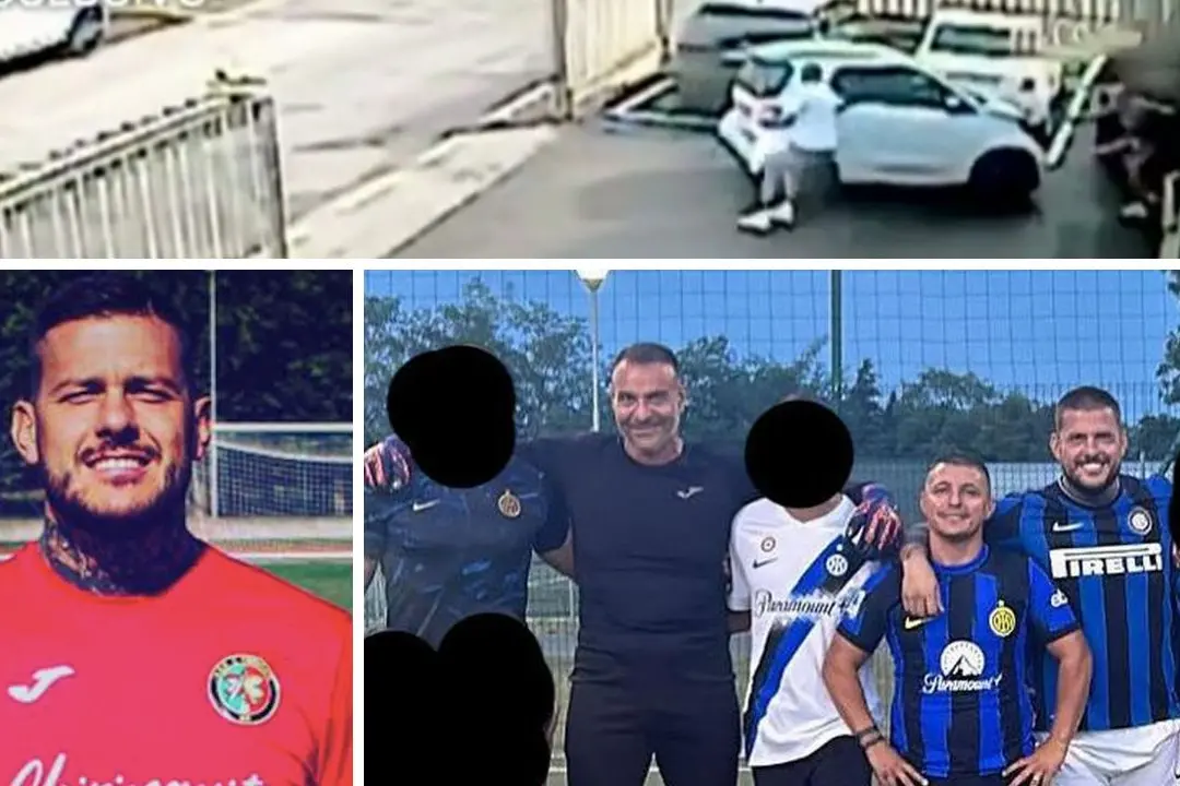 <p>Sopra, un frame del video&nbsp;dell&#39;omidicio di Antonio Bellocco. Sotto, da sinistra: Marco Ferdico ai tempi in cui giocava a calcio in Eccellenza e la foto dell&#39;ultima partitella prima del delitto del settembre 2024 (si vedono Beretta, Bellocco e Ferdico)</p>\\n