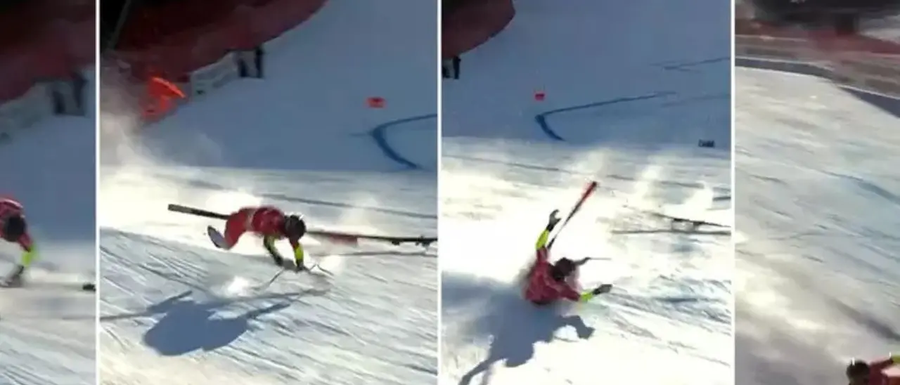 Coppa del mondo di sci a Bormio, brutta caduta dello svizzero Caviezel nel SuperG\n