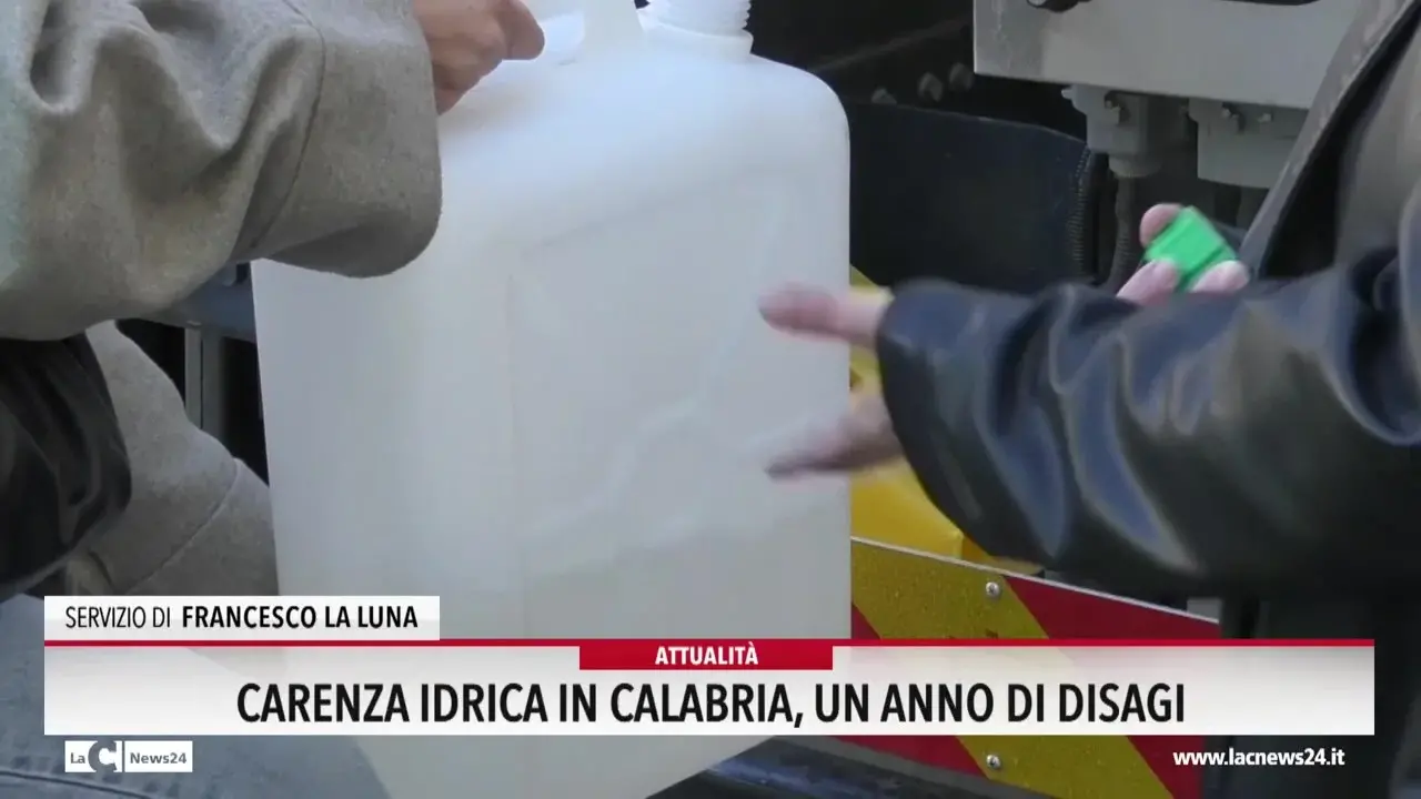 Carenza idrica in Calabria, un anno di disagi