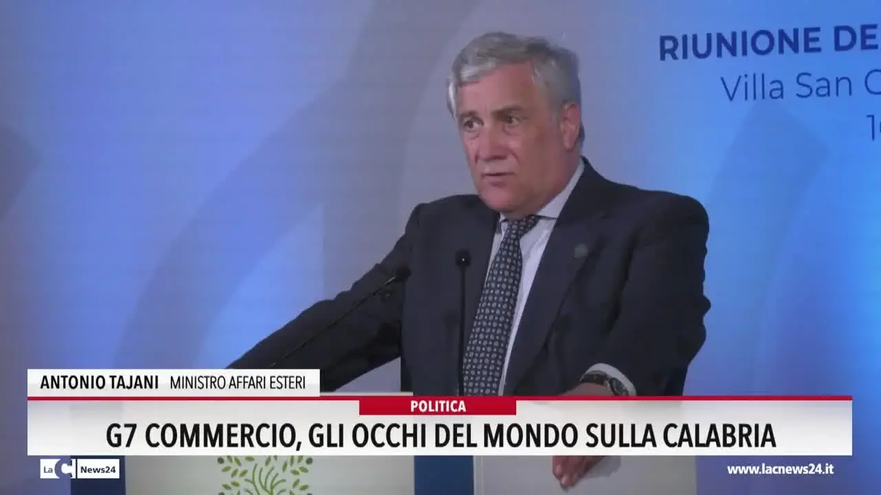 G7 commercio, gli occhi del mondo sulla Calabria