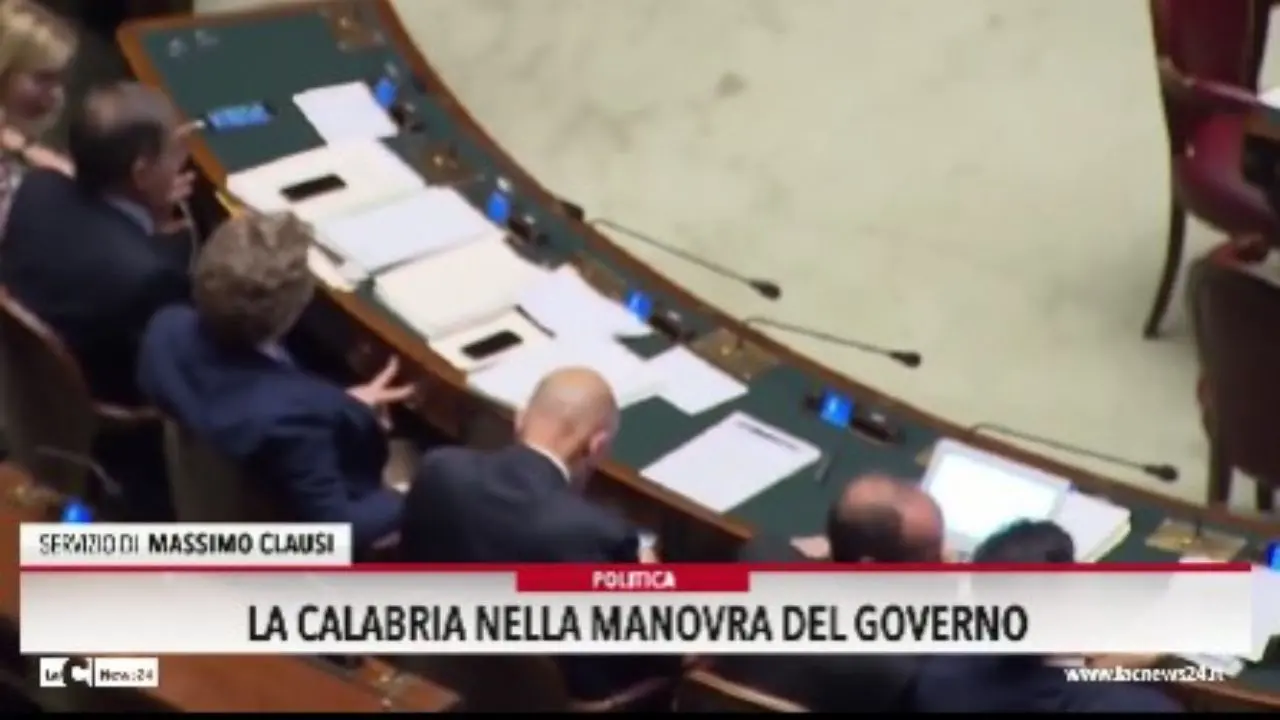 La Calabria nella manovra del governo