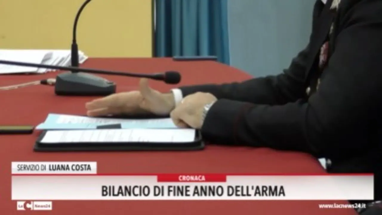 Bilancio di fine anno dell'Arma