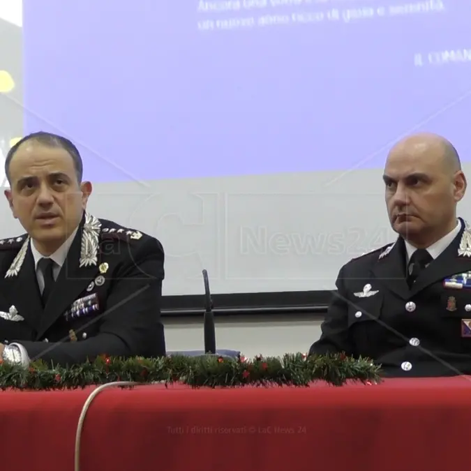 «Sempre al fianco dei più deboli»: il bilancio di fine anno dei carabinieri di Catanzaro e l’impegno per il 2025