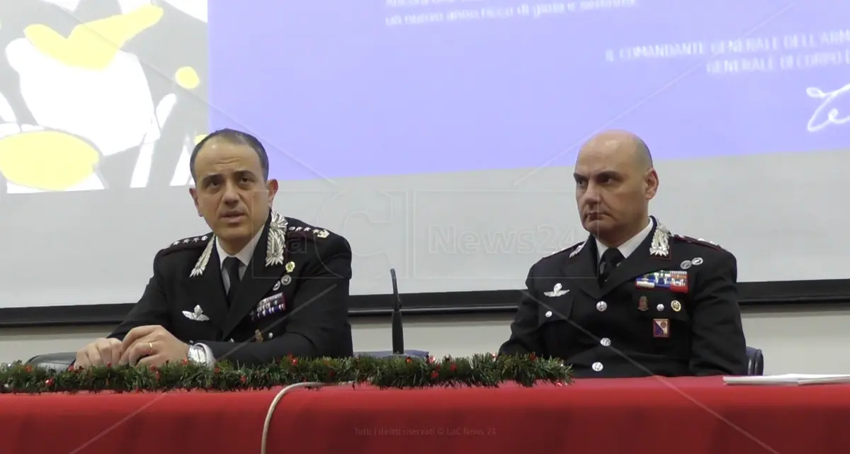 «Sempre al fianco dei più deboli»: il bilancio di fine anno dei carabinieri di Catanzaro e l’impegno per il 2025